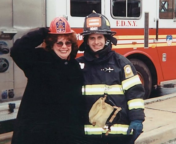 Maureen Santora and son Fallen Firefighter Christopher Santora