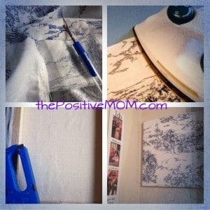 Easy Home Decor DIY – Wrap A Canvas With Fabric