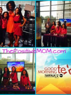 Elayna Fernandez ~ The Positive MOM on Good Morning Texas / WFAA teaching moms how to make fun lanterns with the kids