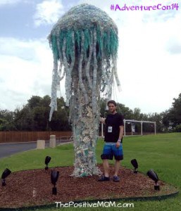 Trash Ashore - ocean trash turned into art sculpture at SeaWorld San Antonio