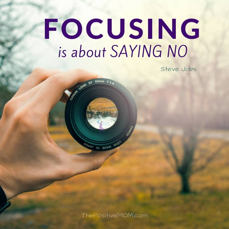 Focusing is about saying NO - Steve Jobs quote