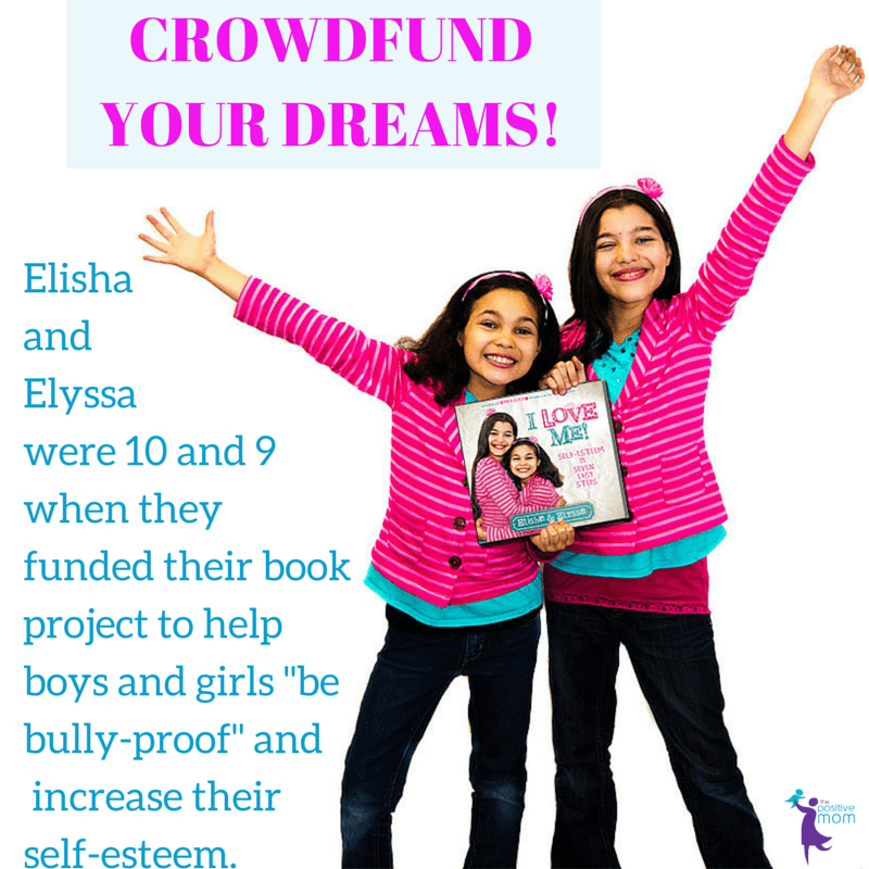 Elisha and Elyssa used crowdfunding for their book I Love ME! Self-esteem in seven easy steps