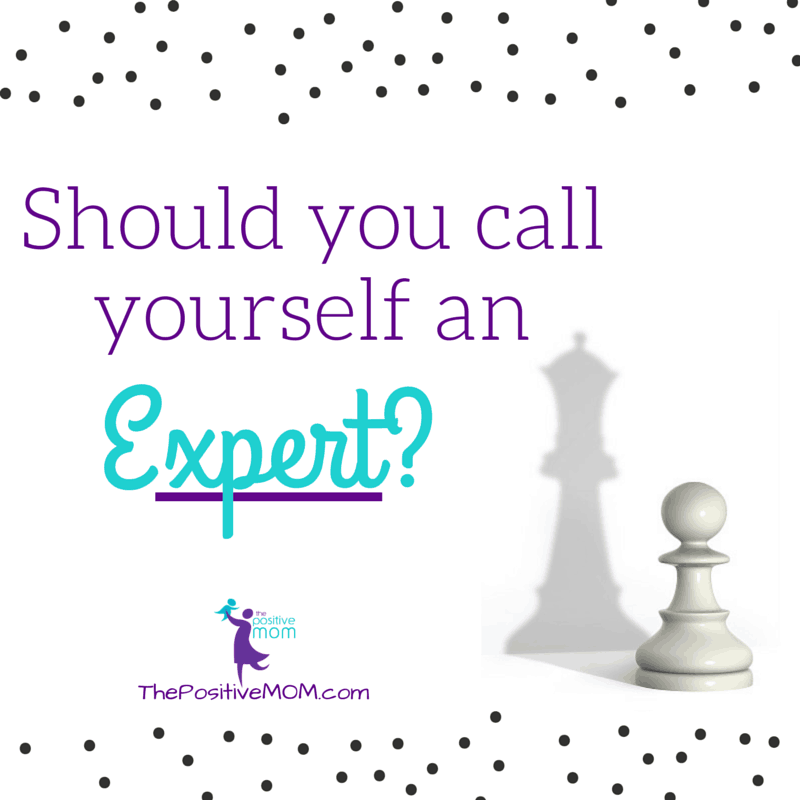 Should you call yourself an expert?