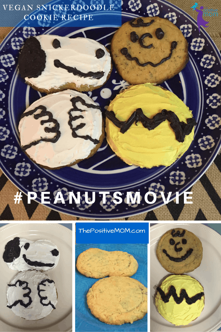 #PEANUTSMOVIE vegan snickerdoodle cookie recipe