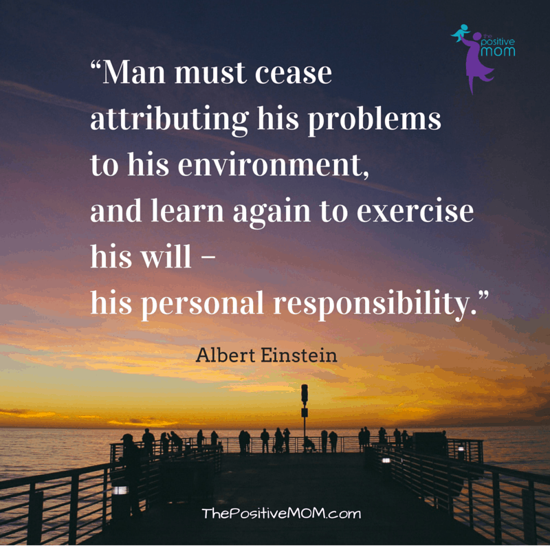 Albert Einstein quote about personal responsibility