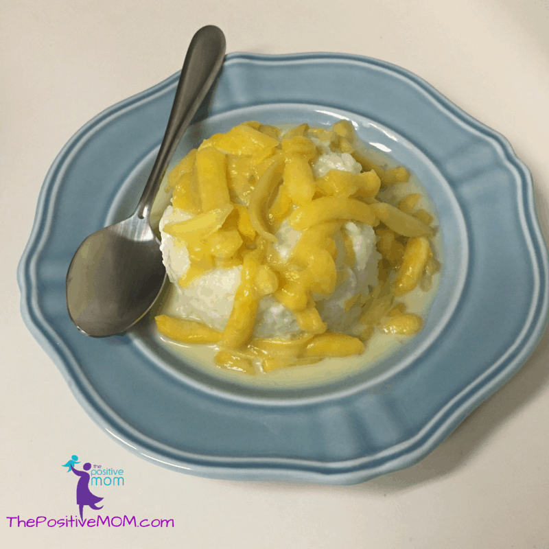 Vegan dessert recipe your family will love: sticky rice with mango