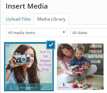 Adding an image to your WordPress gallery