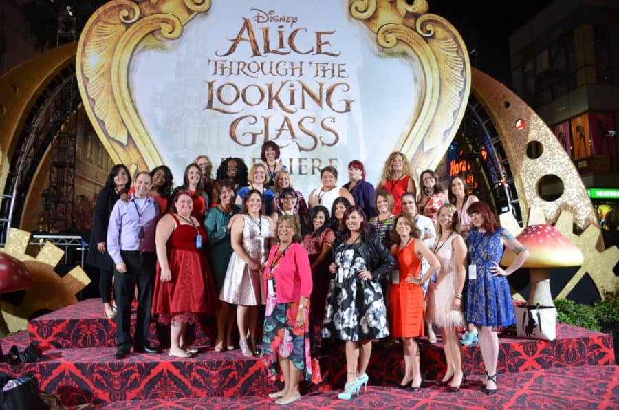My supportive blogger friends and Red Carpet partners for the Alice Through The Looking Glass US Premiere