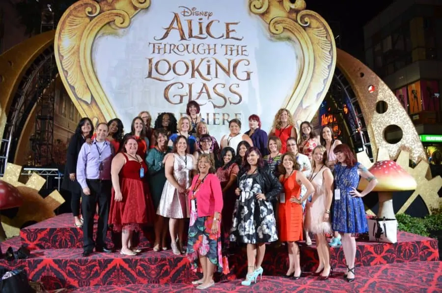 My supportive blogger friends and Red Carpet partners for the Alice Through The Looking Glass US Premiere