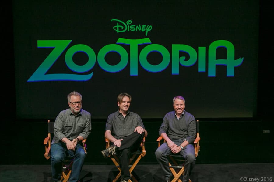 ZOOTOPIA interview with Byron Howard (Director), Rich Moore (Director) & Clark Spencer (Producer)