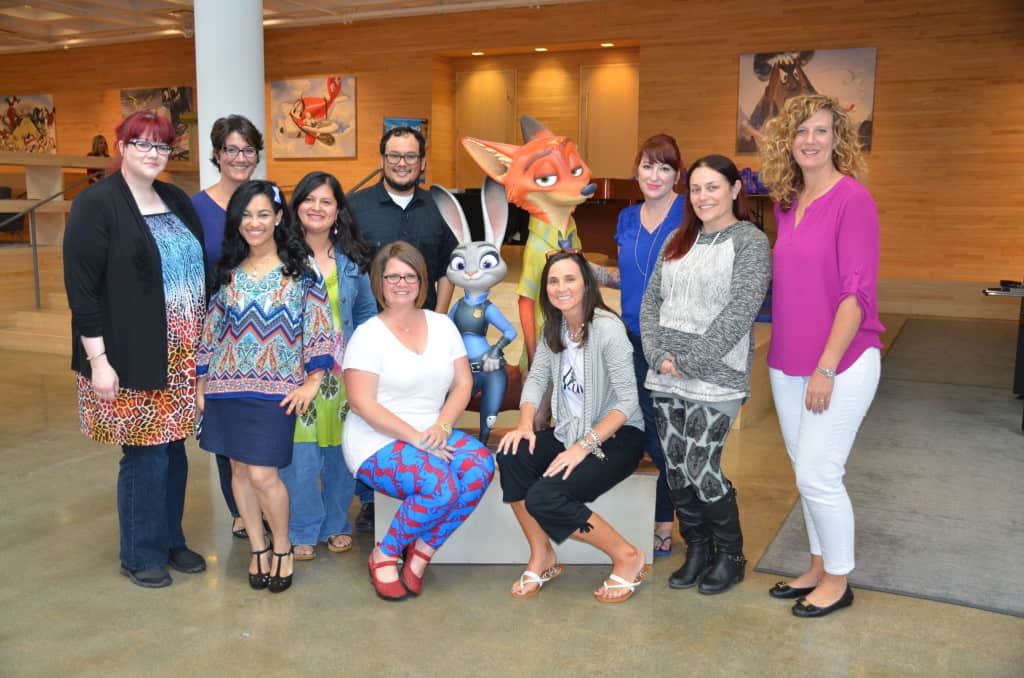Bloggers with Raymond Persi - story artist at Zootopia and the voice of Flash