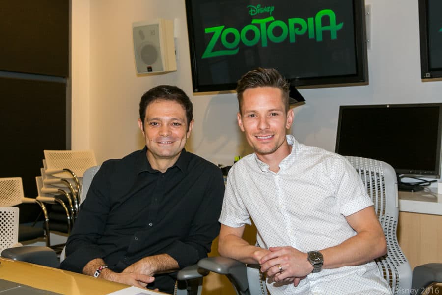 Renato Dos Anjos and Chad Sellers - Zootopia In-Home Global Press Event