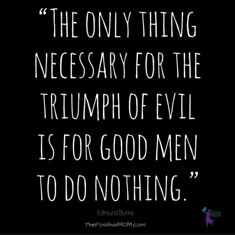 “The only thing necessary for the triumph of evil is for good men to do nothing." End racism and discrimination!