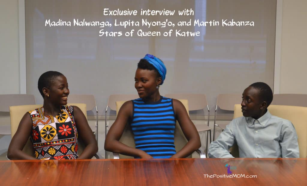Exclusive interview with Madina Nalwanga, Lupita Nyongo, and Martin Kabanza, stars of Queen Of Katwe
