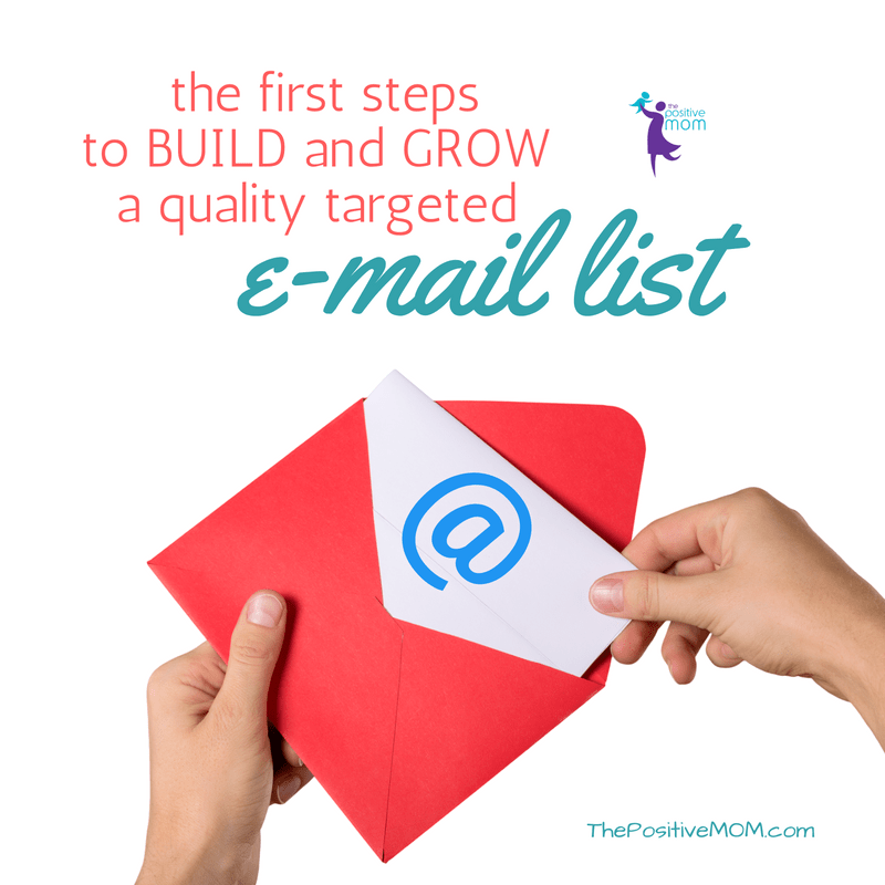 First steps to build and grow a quality targeted e-mail list