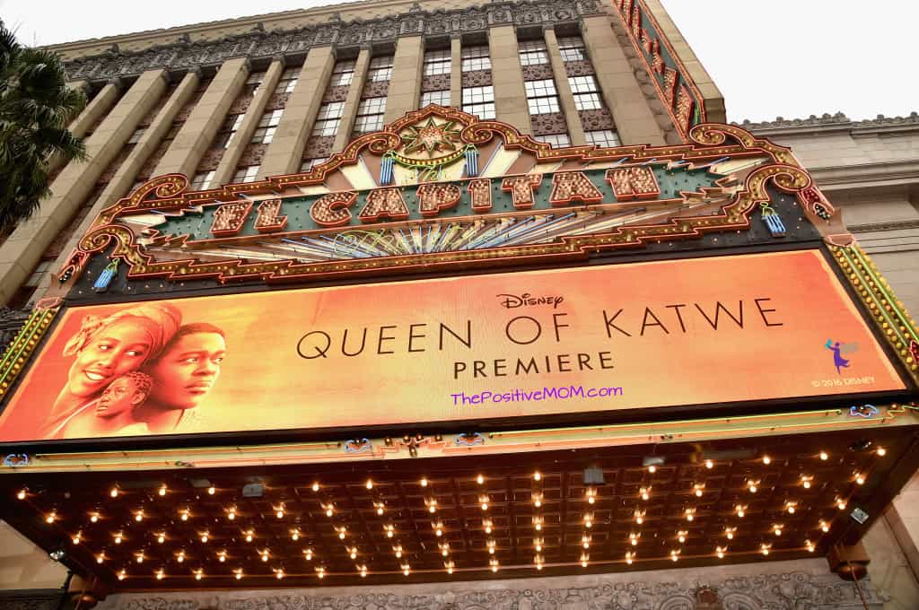 Disney Queen Of Katwe Premiere at El Capitan on Hollywood Boulevard