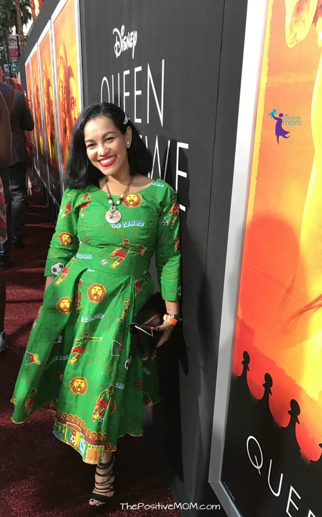 Disney's Queen Of Katwe Premiere - Elayna Fernandez ~ The Positive MOM wearing an African dress imported from Cameroon