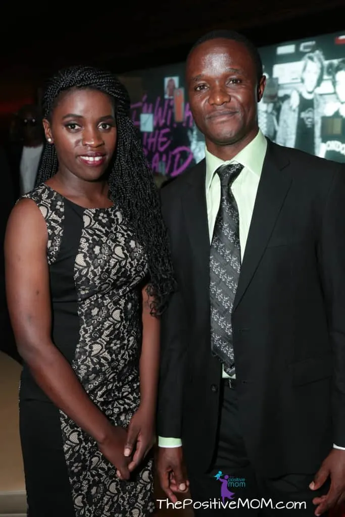 Phiona Mutesi and Coach Robert Katende at the Queen Of Katwe Premiere