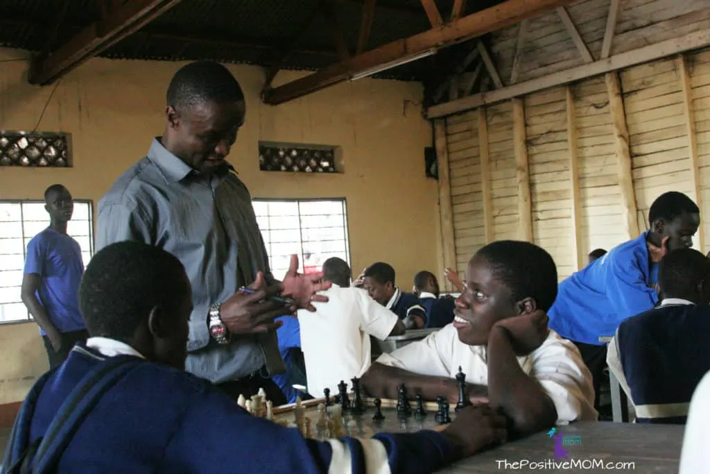 Queen Of Katwe Robert Katende in his chess program in Uganda