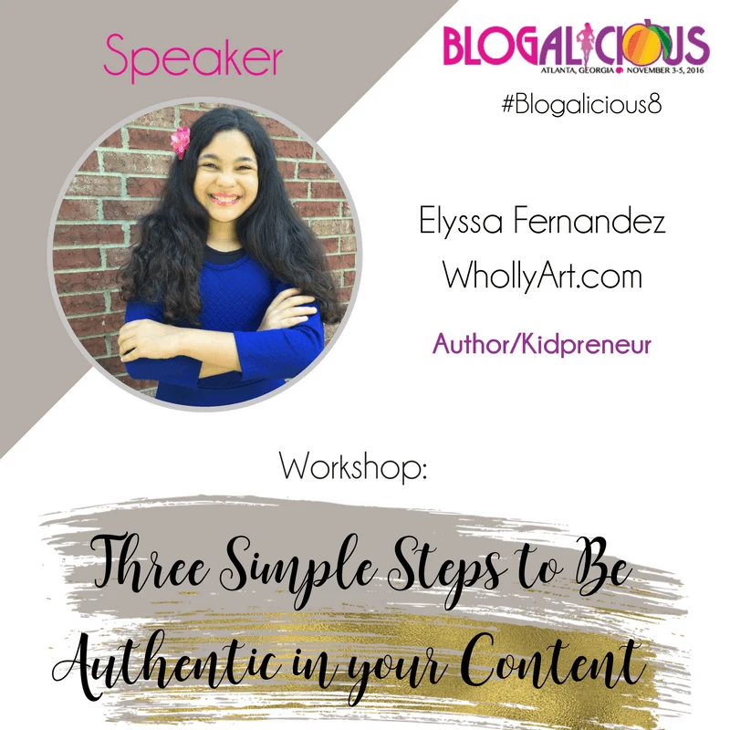 Elyssa Fernandez - WhollyART - Blogalicious Speaker