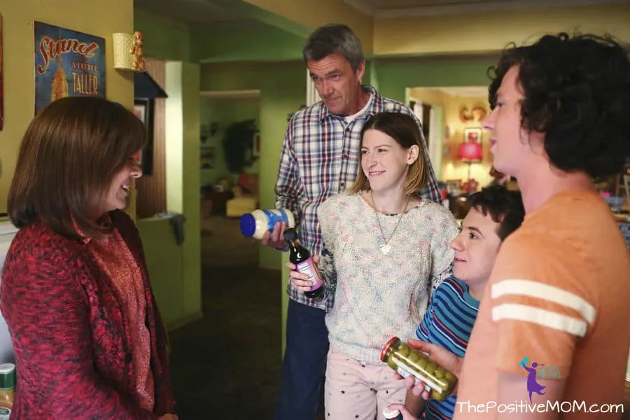 The Middle Season Premiere episode The Core Group - Patricia Heaton as Frankie, Neil Flynn as Mike, Charlie McDermott as Axl, Eden Sher as Sue and Atticus Shaffer as Brick.