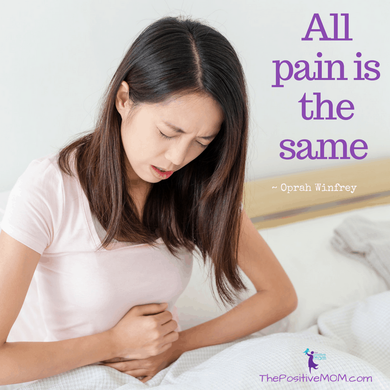 All pain is the same - Oprah Winfrey quote