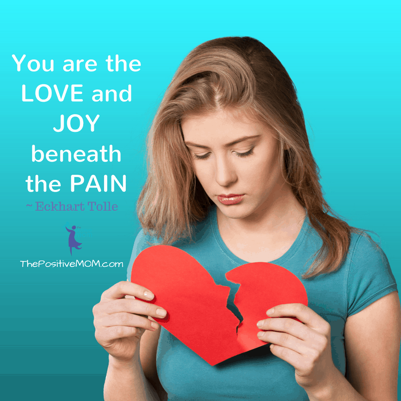 You are the love and joy beneath the pain. ~ Eckhart Tolle quote