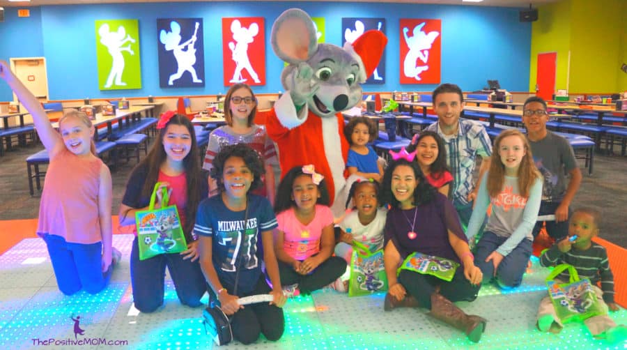 Chuck E. Cheese's birthday party celebration 