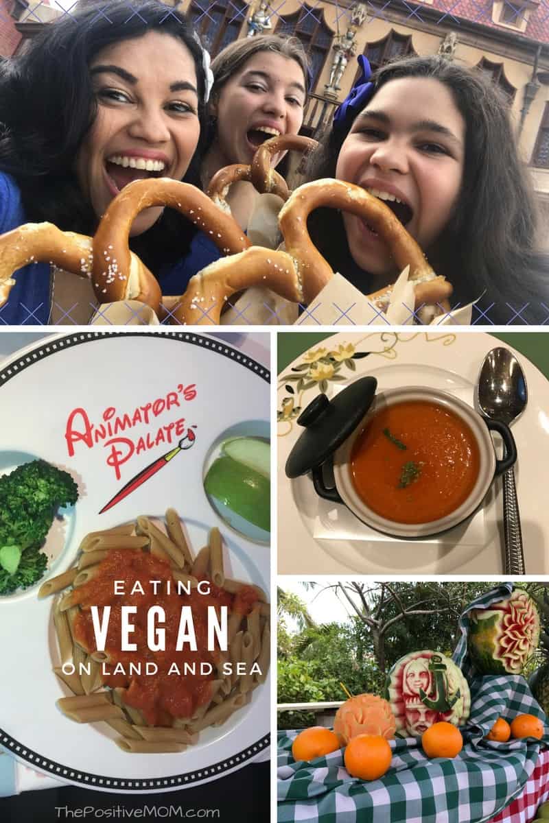 Eating vega at the Disney Social Media Moms Land and Sea Celebration