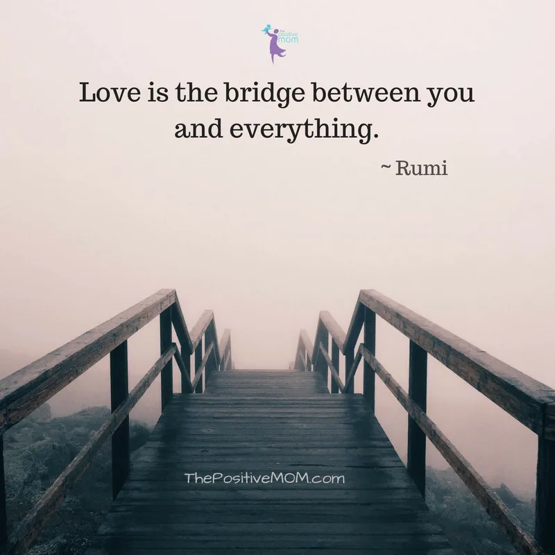 Love is the bridge between you and everything ~ Rumi quotes