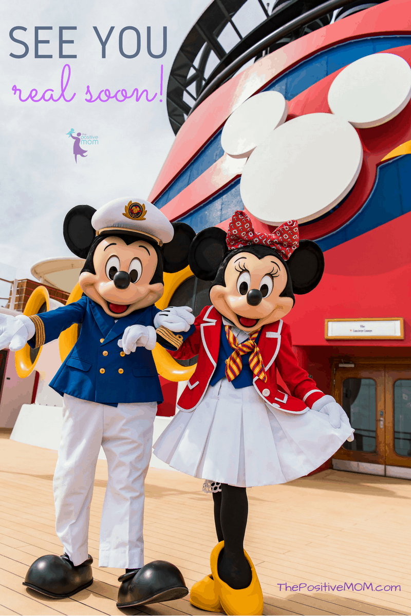 Mickey Mouse and Minnie Mouse aboard the Disney Wonder