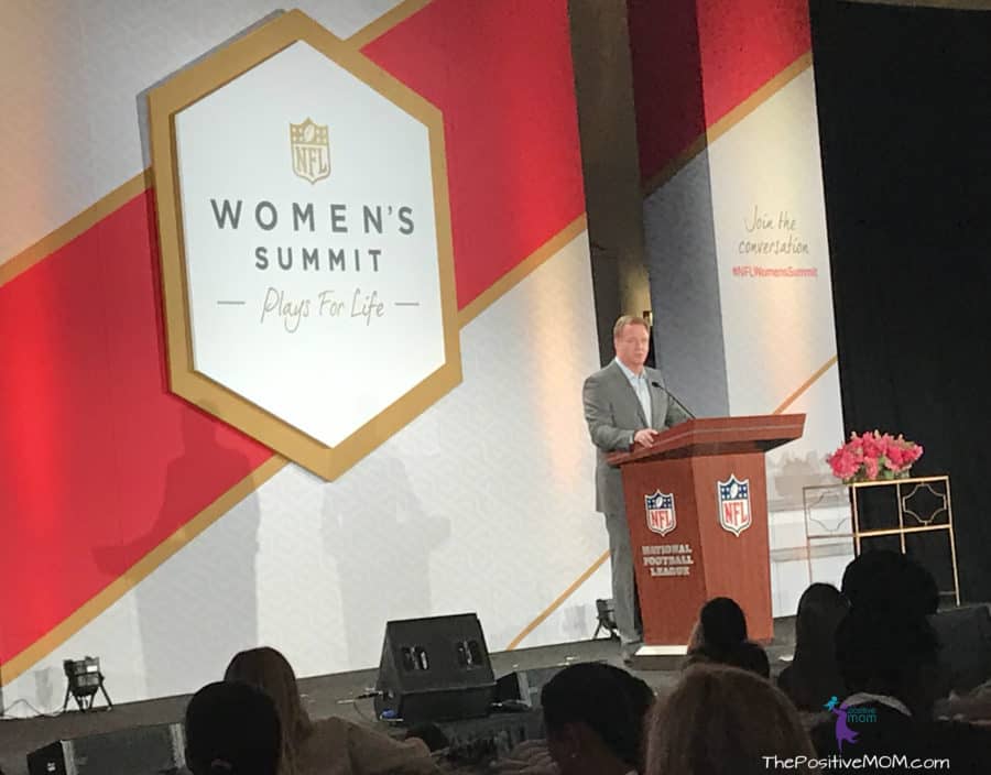 NFL Commissioner Roger Goodell at the NFL Women's Summit for Superbowl 51 in Houston TX