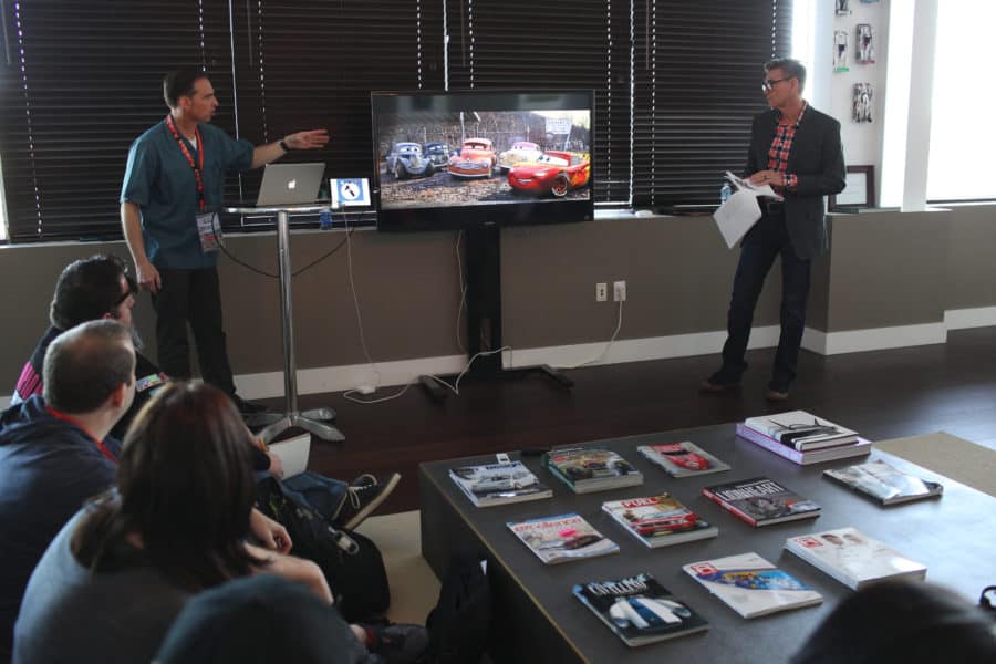 The "Cars 3" Long Lead Press Days, held at Sonoma Raceway, including presentations by Creative Director Jay Ward and Ray Evernham, Former Crew Chief for Hendrick Motorsports, held on March 28, 2017 in Sonoma, Calif. (Photo by Deborah Coleman / Pixar)