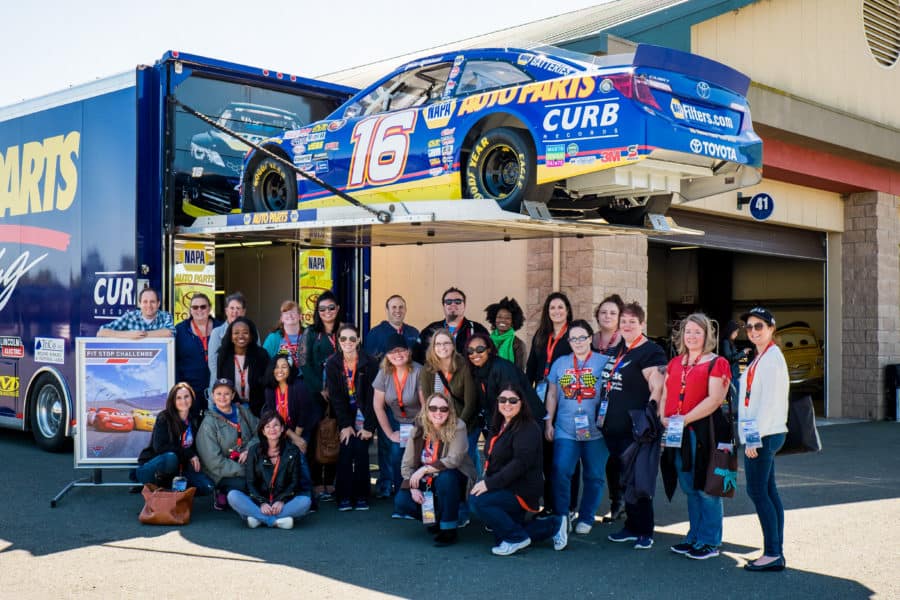 The "Cars 3" Long Lead Press Days, held at Sonoma Raceway, including presentations by filmmakers, a press conference and raceway activities, including hot laps, held on March 28, 2017 in Sonoma, Calif. (Photo by Marc Flores)