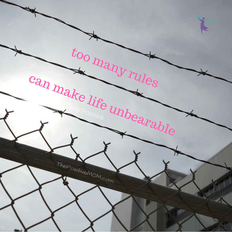 How can someone have it all and still be unhappy? As Tony Robbins said: Too many rules can make life unbearable!