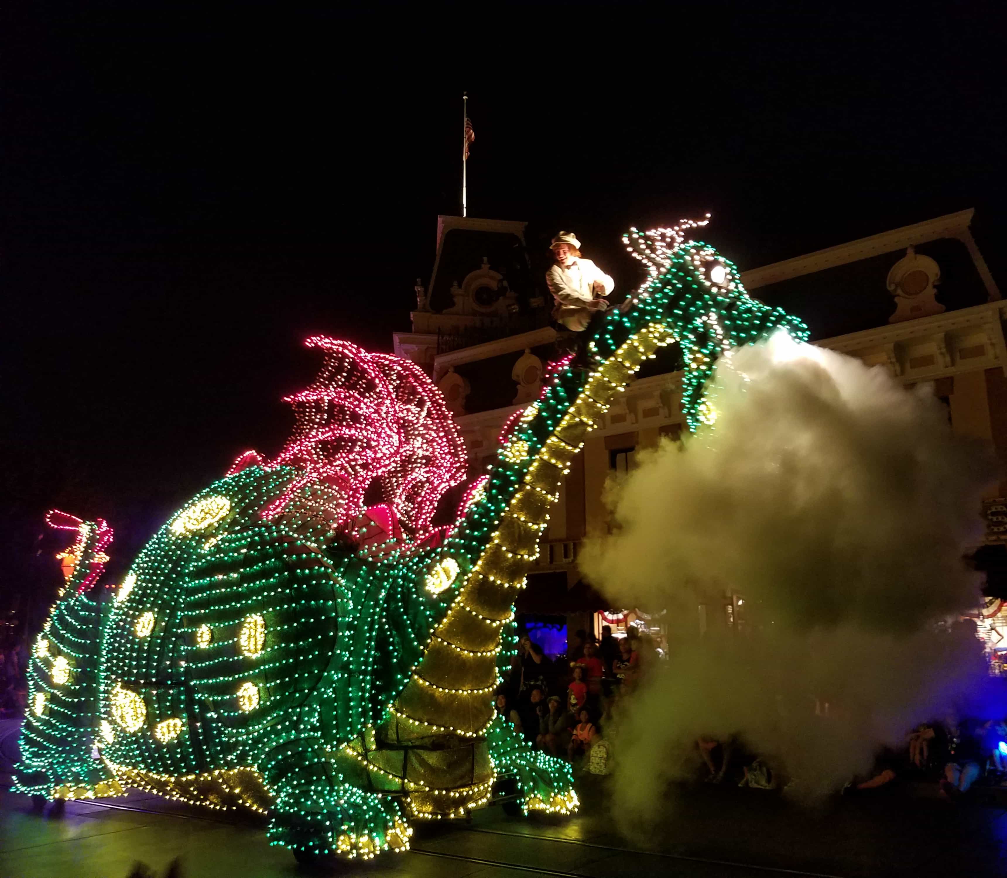 While at D23 Expo - Disneyland and Disney California Adventure - Summer of Heroes - Dragon in Parade