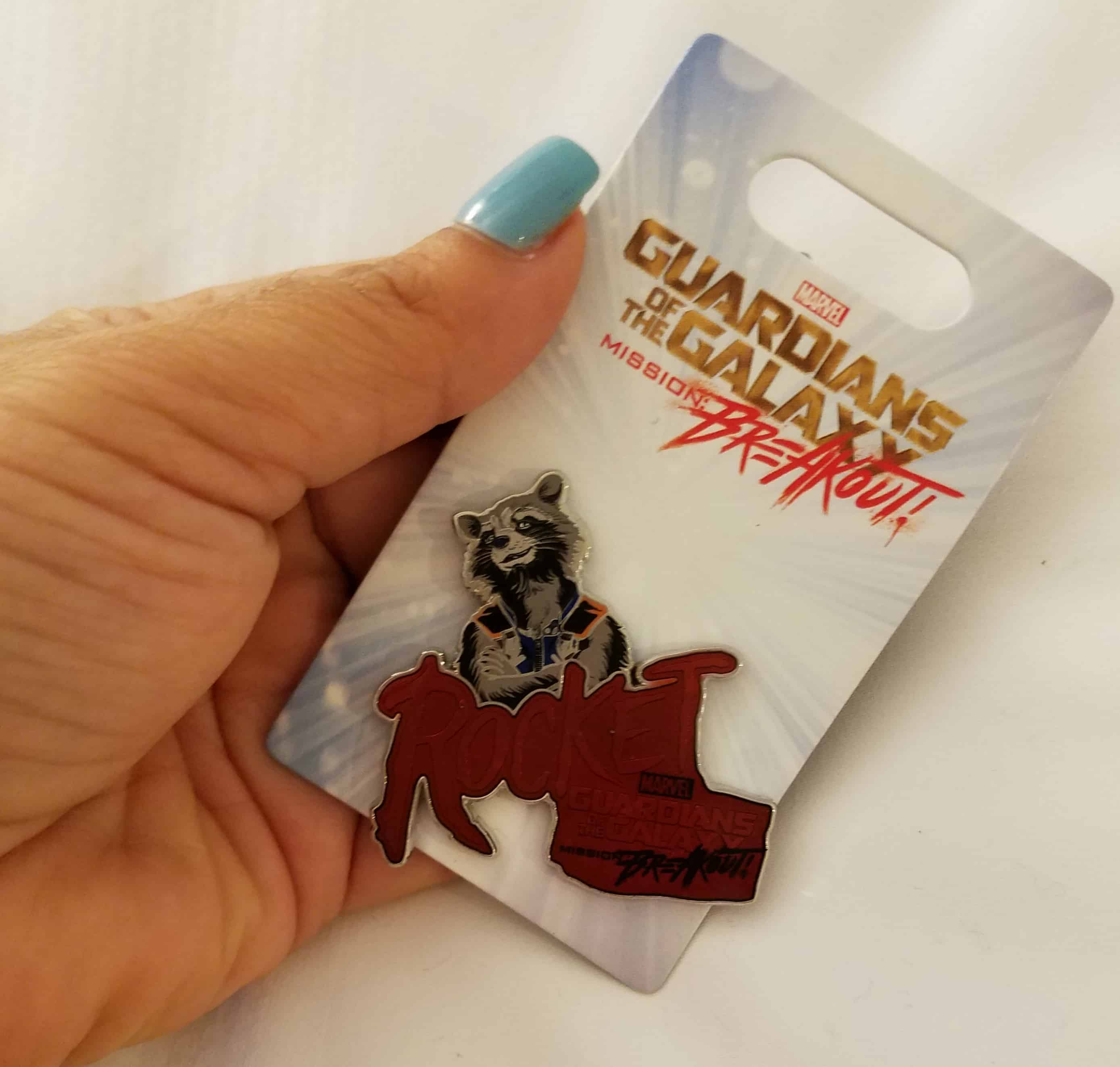 While at D23 Expo - Disneyland and Disney California Adventure - Guardians of the Galaxy Rocket Pin