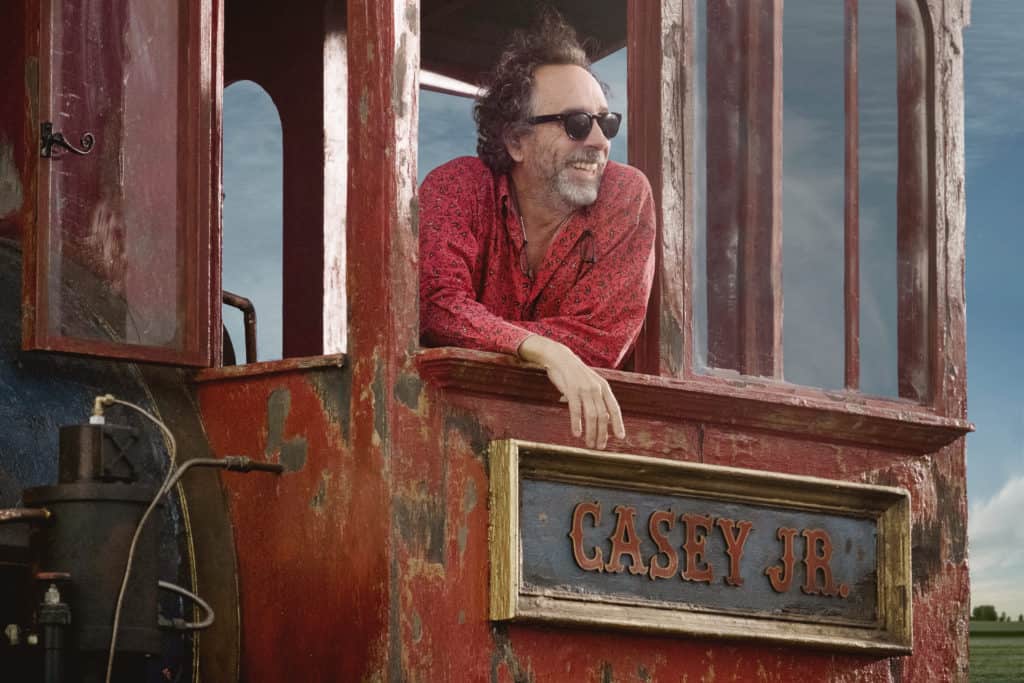 GOTTA FLY – Visionary filmmaker Tim Burton helms the live-action reimagining of Disney’s 1941 animated classic “Dumbo.” “’Dumbo’ was always one of my favorite Disney films,” said Burton. “We’re trying to give it the same heart, feeling and emotion that we all loved about the original.” Starring Colin Farrell, Michael Keaton, Danny DeVito, Eva Green, Nico Parker and Finley Hobbins, “Dumbo” is currently in production in England. © 2017 Disney Enterprises, Inc. All Rights Reserved..