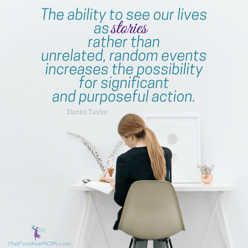 The ability to see our lives as stories rather than unrelated, random events increases the possibility for significant and purposeful action. Daniel Taylor quote