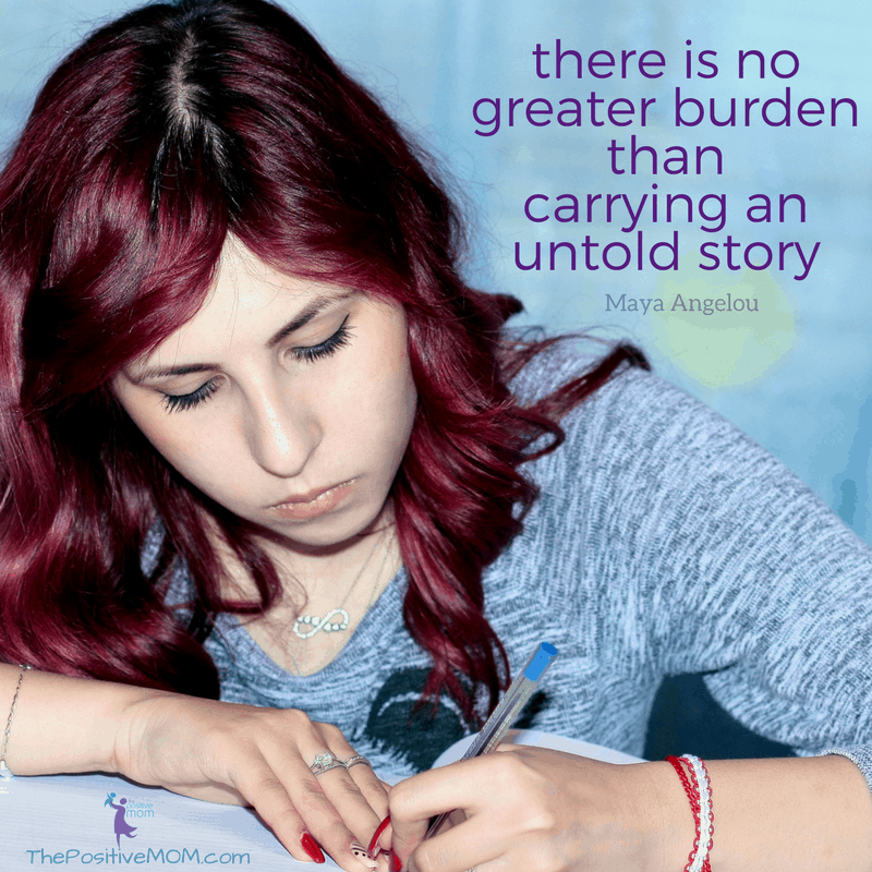 There is no greater burden than carrying an untold story. Maya Angelou 