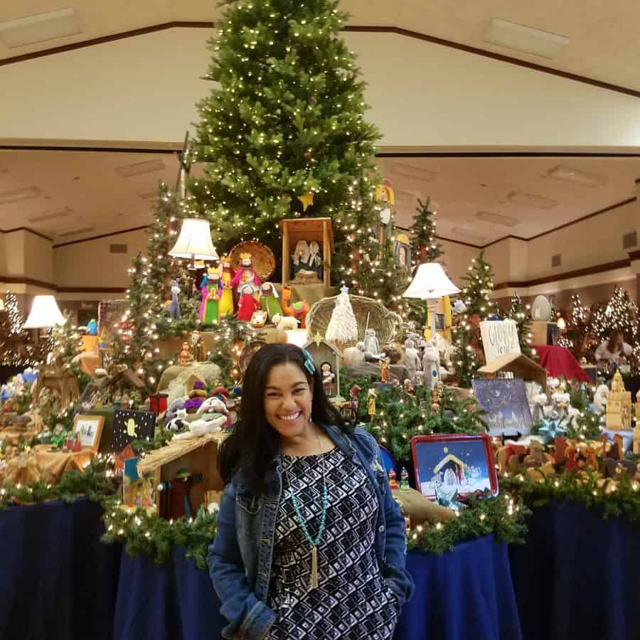 Free Community Nativity display in Carrollton, Texas during the Christmas Season 