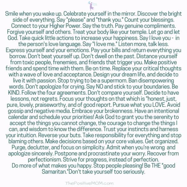 50 Rules To Live By If You Want A Positive Life