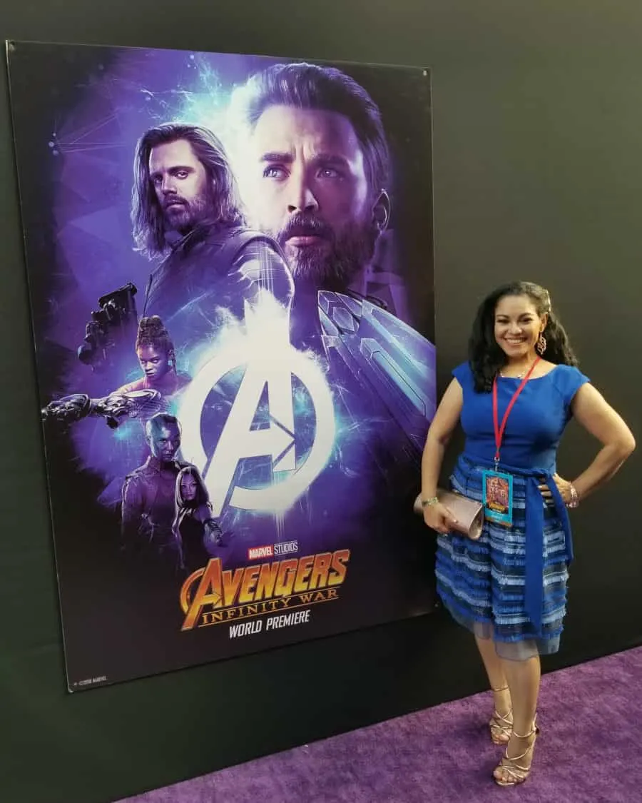 Avengers: Infinity War red carpet World Premiere photos - Elayna Fernandez ~ The Positive MOM - MARVEL Studios
