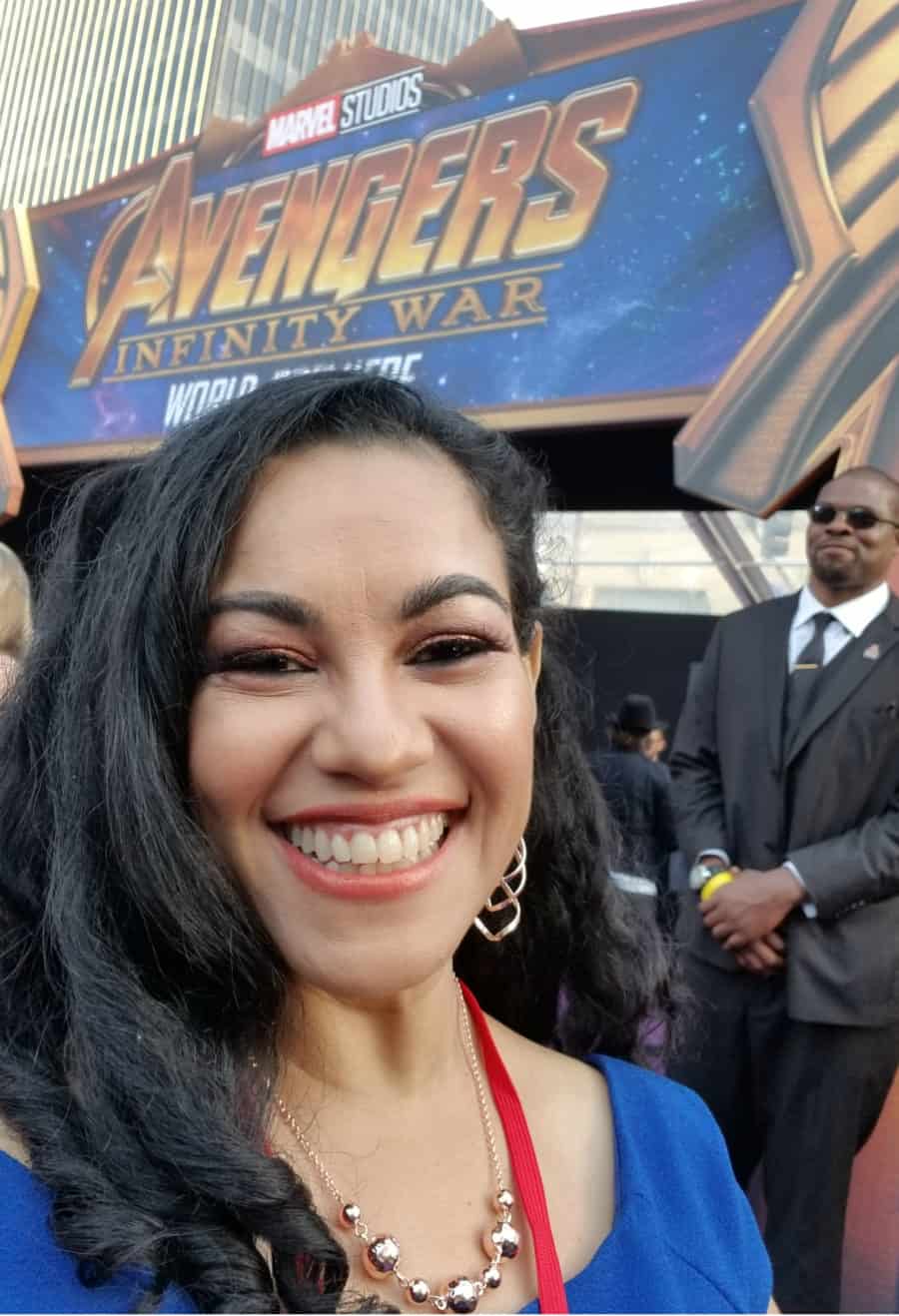 Avengers: Infinity War red carpet World Premiere photos - Elayna Fernandez ~ The Positive MOM