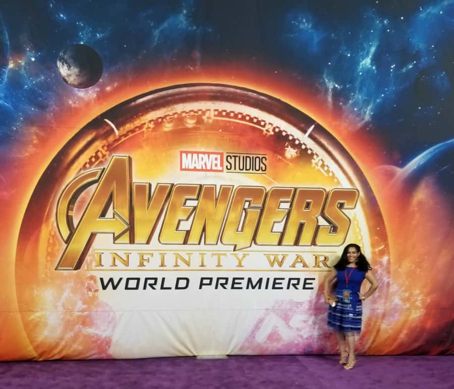 Avengers: Infinity War red carpet World Premiere photos - Elayna Fernandez ~ The Positive MOM