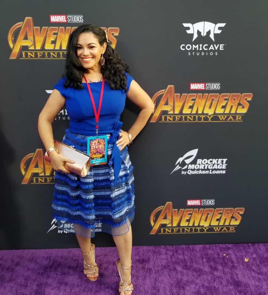 Avengers: Infinity War red carpet World Premiere photos - Elayna Fernandez ~ The Positive MOM - MARVEL Studios