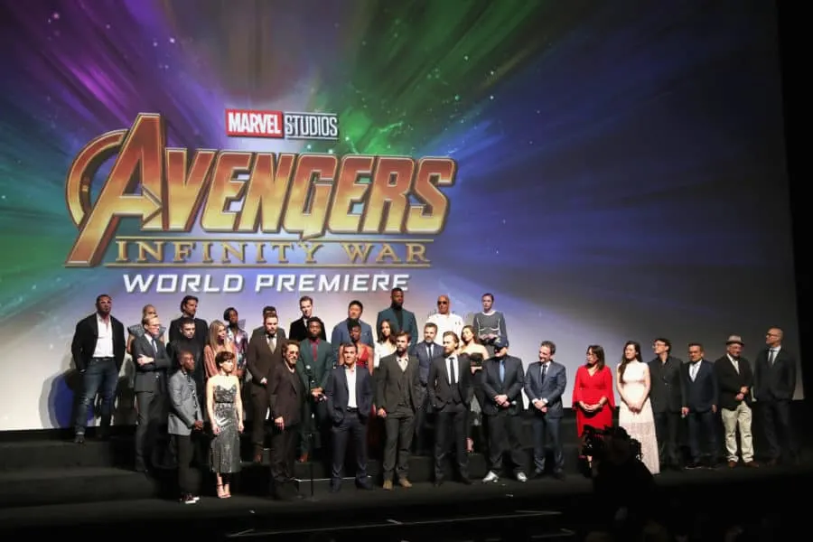 Avengers infinity war premiere red carpet hot sale