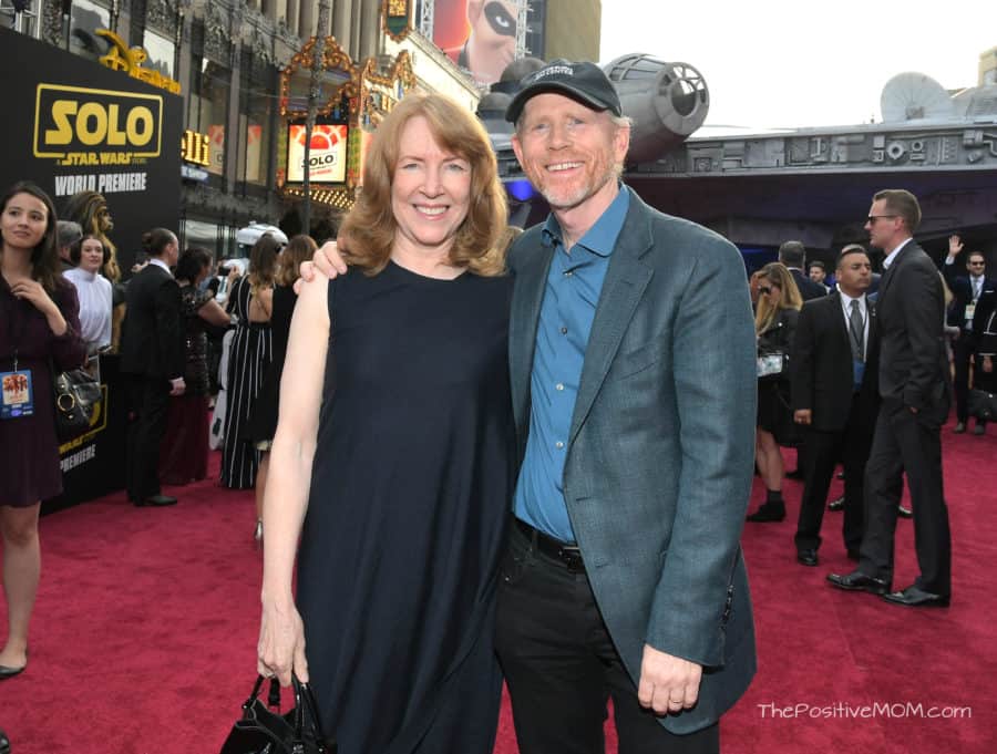 HOLLYWOOD, CA - MAY 10: Actor Cheryl Howard (L) and director Ron Howard attend the world premiere of “Solo: A Star Wars Story” in Hollywood on May 10, 2018. (Photo by Charley Gallay/Getty Images for Disney) *** Local Caption *** Cheryl Howard; Ron Howard