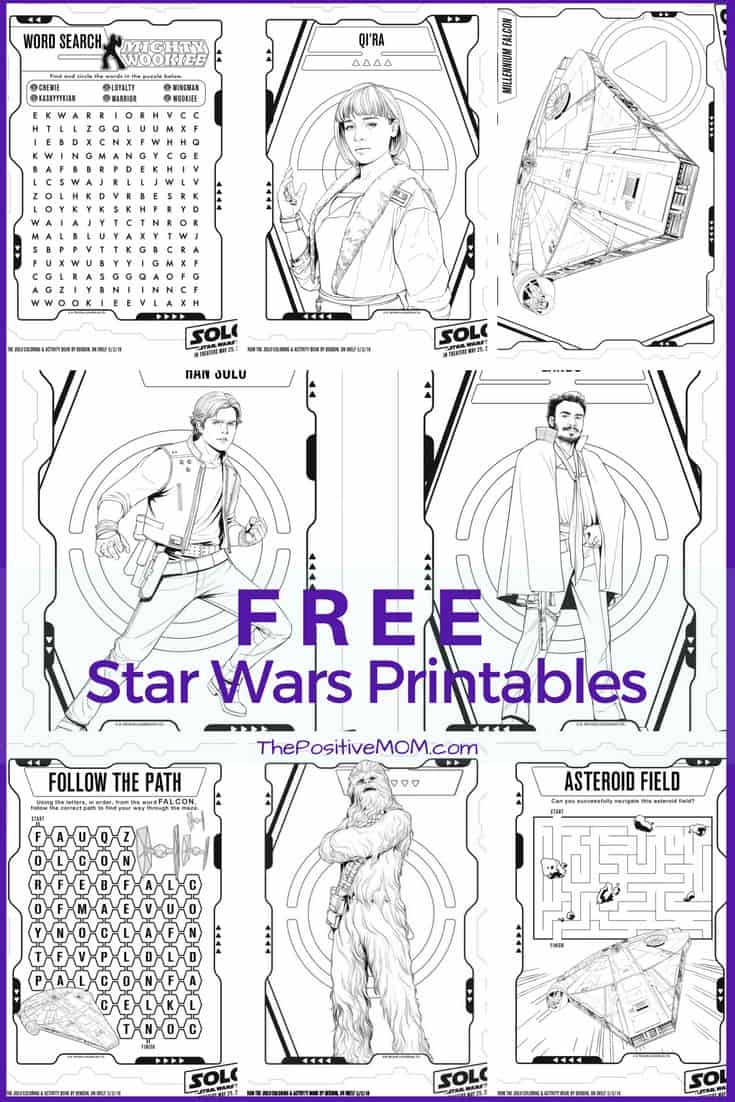 Free StarWars printables - Han Solo A Star Wars Story  