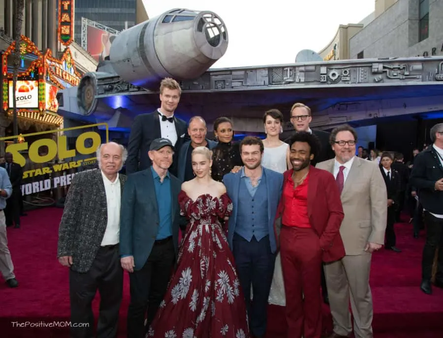 HOLLYWOOD, CA - MAY 10: (From Top L-R) Actors Joonas Suotamo, Woody Harrelson, Thandie Newton, Phoebe Waller-Bridge, and Paul Bettany, (Bottom L-R) Actor Clint Howard, Director Ron Howard, and actors Emilia Clarke, Alden Ehrenreich, Donald Glover, and Jon Favreau attend the world premiere of “Solo: A Star Wars Story” in Hollywood on May 10, 2018. (Photo by Alberto E. Rodriguez/Getty Images for Disney) *** Local Caption *** Joonas Suotamo; Clint Howard; Woody Harrelson; Thandie Newton; Phoebe Waller-Bridge; Paul Bettany; Ron Howard; Emilia Clarke; Alden Ehrenreich; Jon Favreau; Donald Glover
